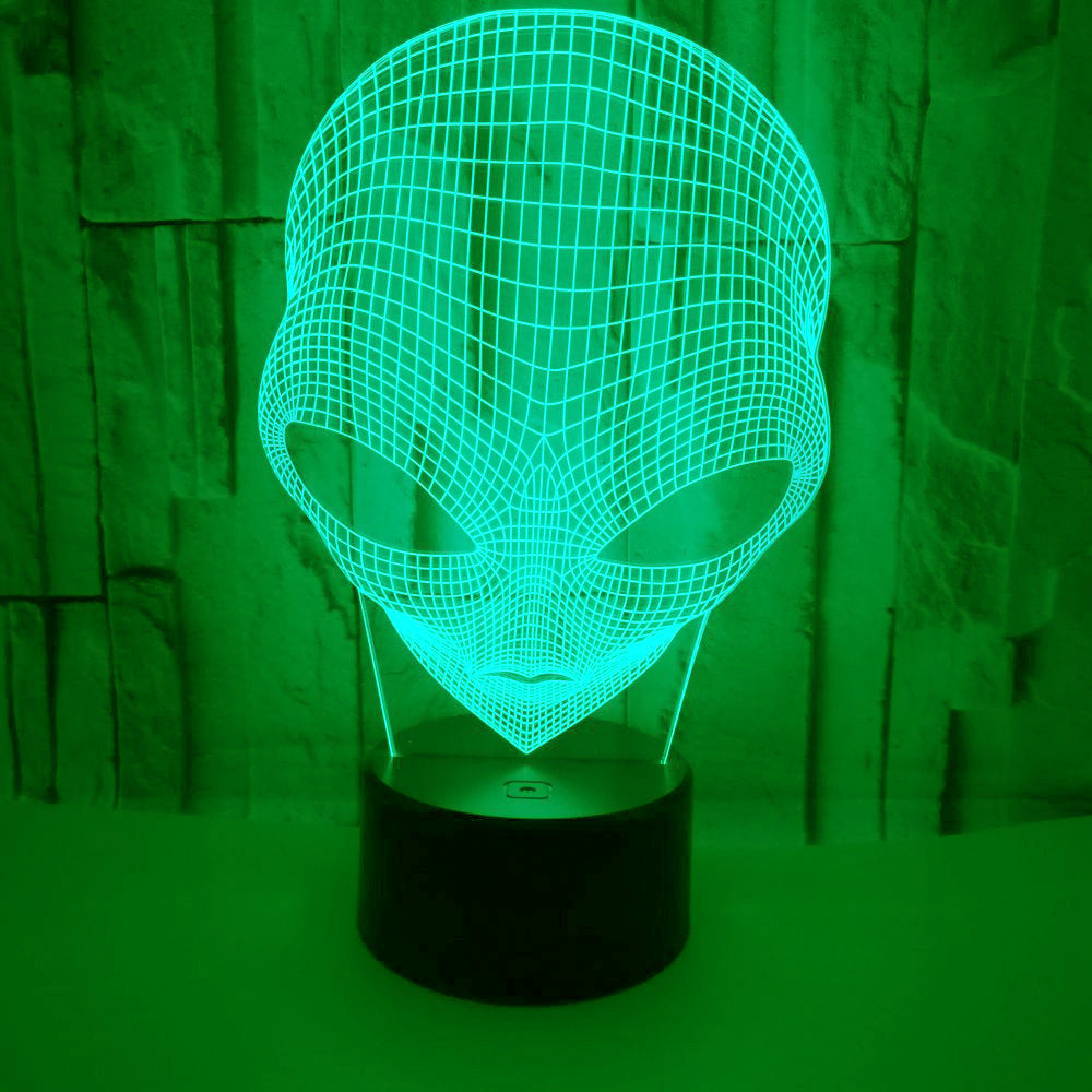 Mars-shaped 7-color 3D Touch Small Night Lamp