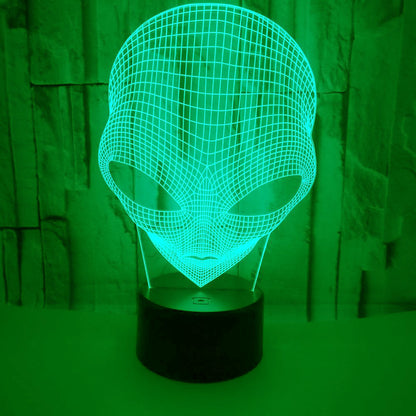Mars-shaped 7-color 3D Touch Small Night Lamp