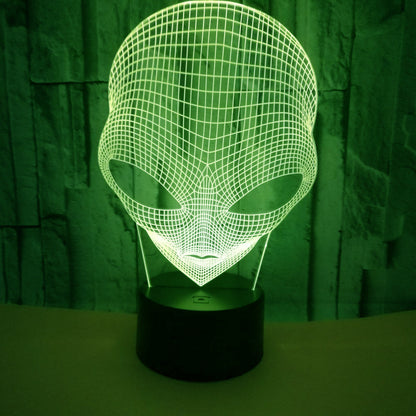 Mars-shaped 7-color 3D Touch Small Night Lamp