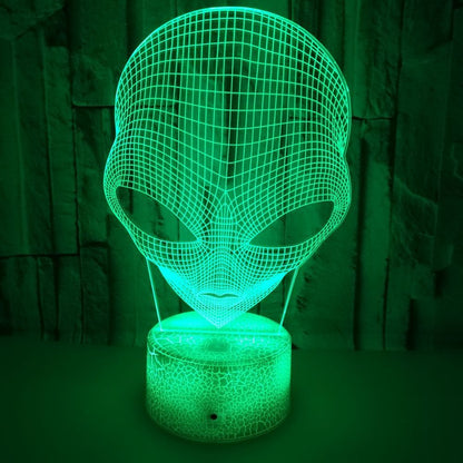 Mars-shaped 7-color 3D Touch Small Night Lamp